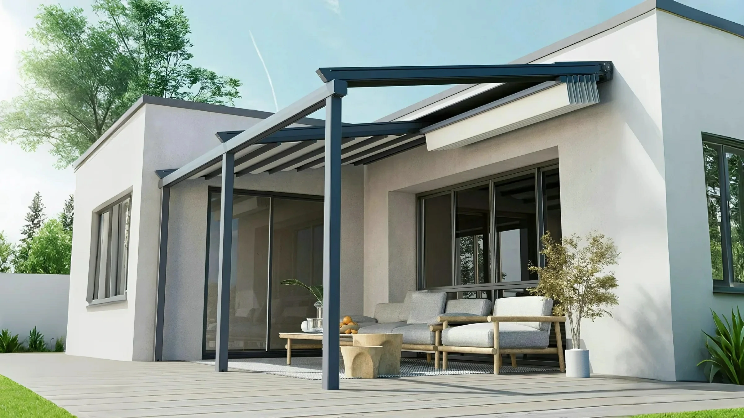 PVC Retractable Pergola