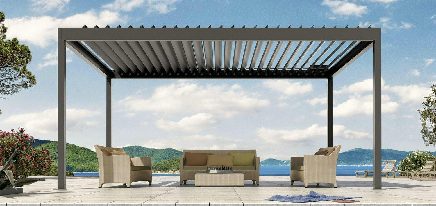 Modern pergola installation